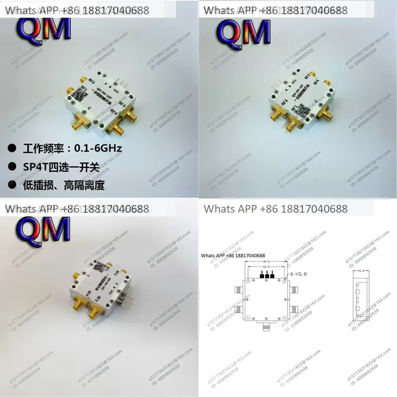 Qm Electronics & Repair Services - 1PC voor QM-SW-4ST 0,1-6 GHz SP4T