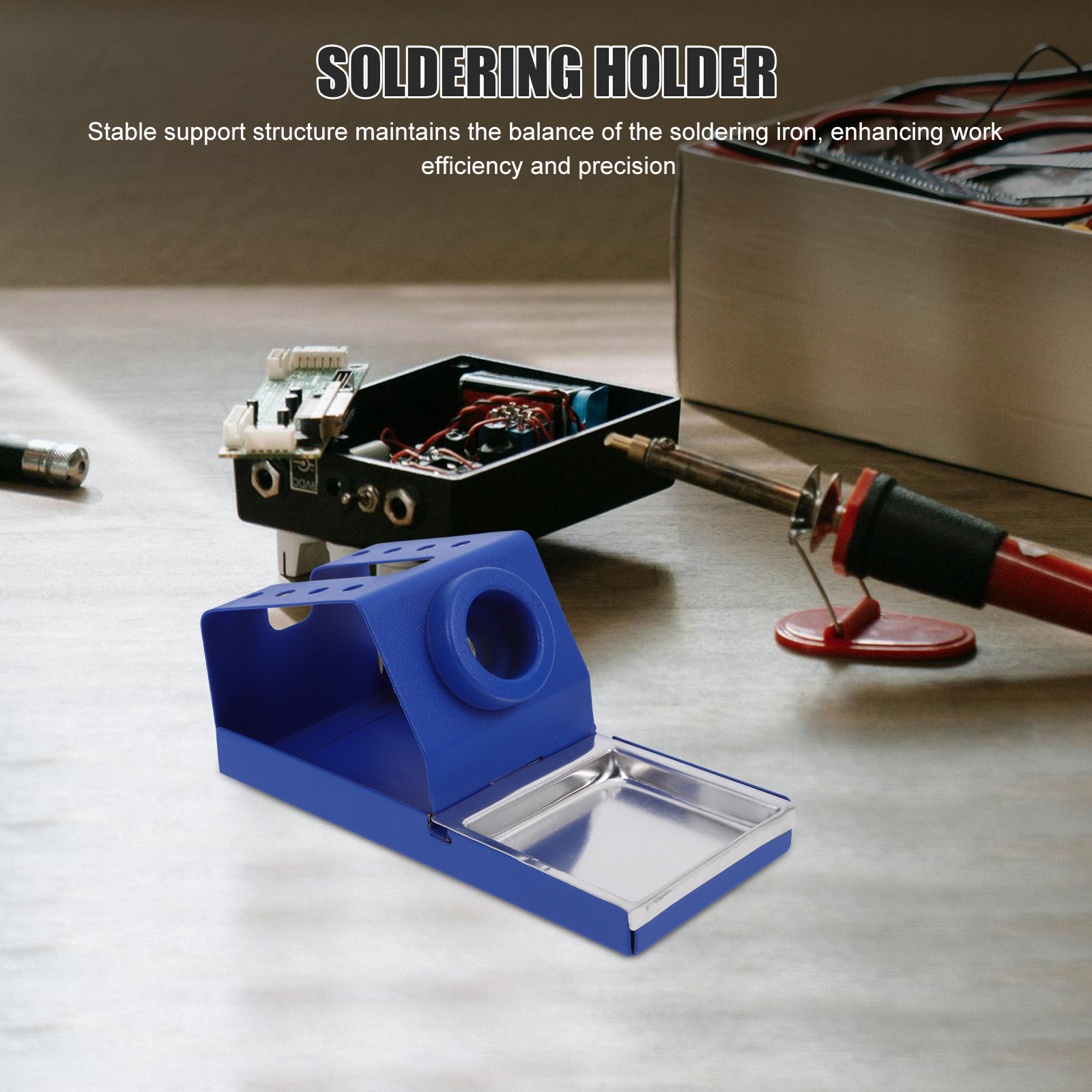 Electronic Repair - Zware soldeerwerkstandaard, volledig metalen houder, stabiele