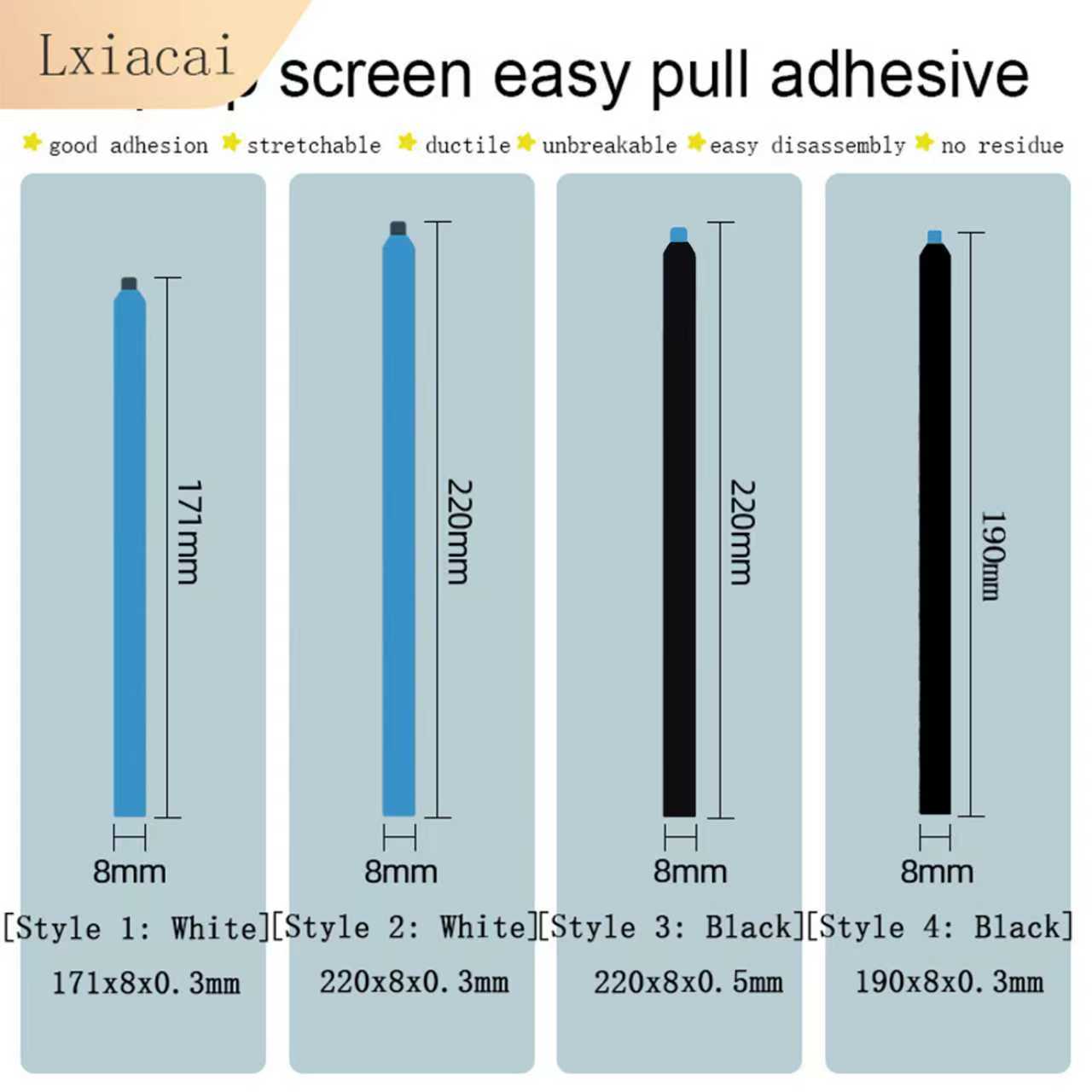 Lcd Screen Adhesive - Gemakkelijk te trekken lijm Laptopscherm LCD-tape